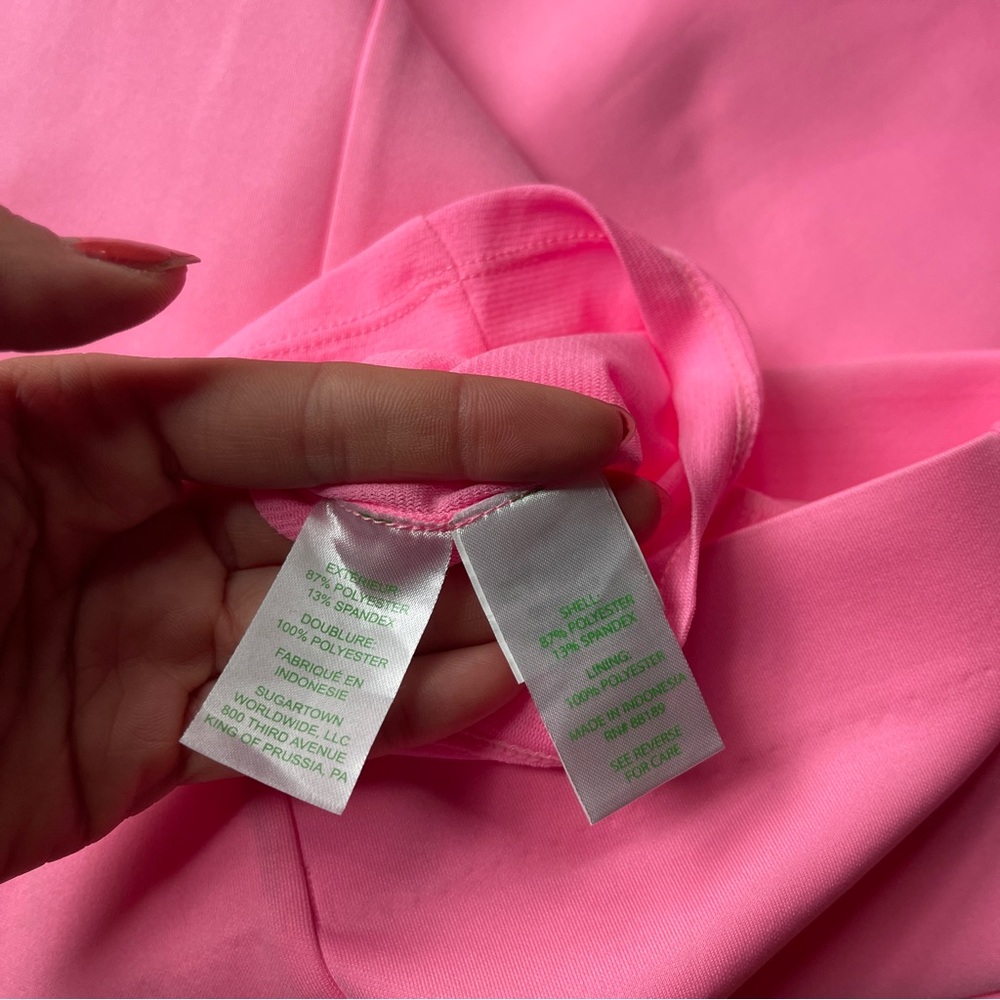 Lilly Pulitzer Maritza Dress Pink Ruffle Sleeve Sheath Size 4 - Picture 6 of 9